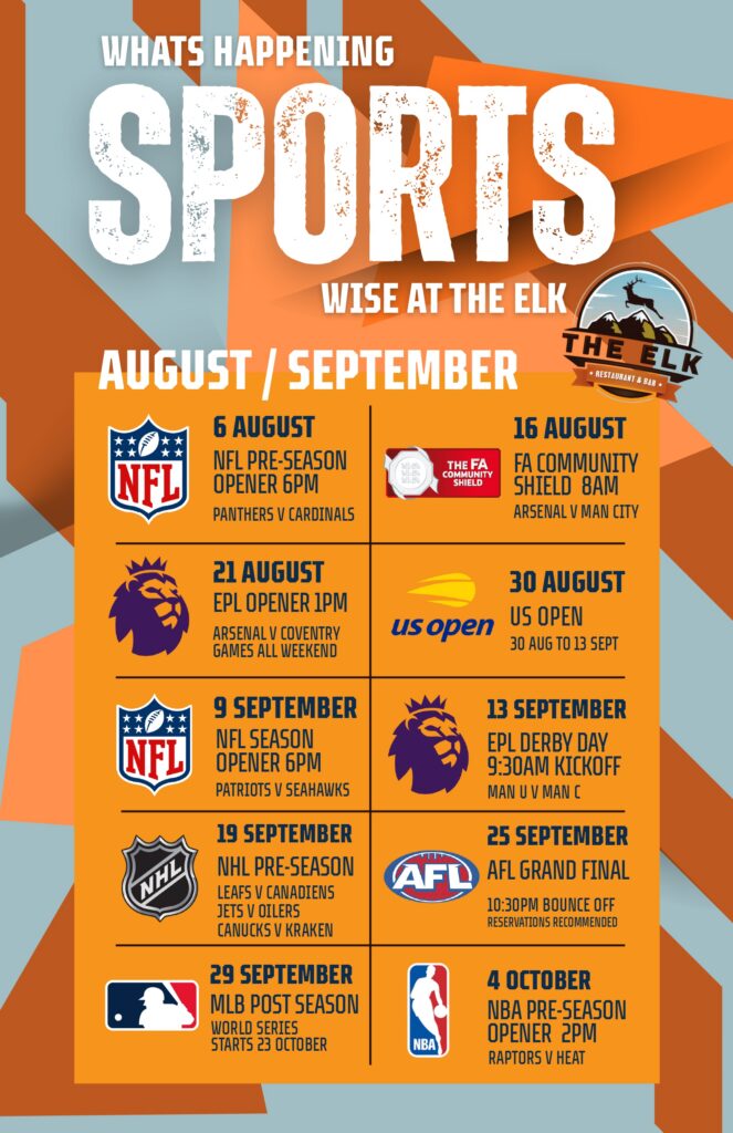 Live Sports & Upcoming Events